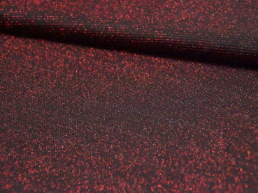 Slinky-Metallic-Druck schwarz/rot